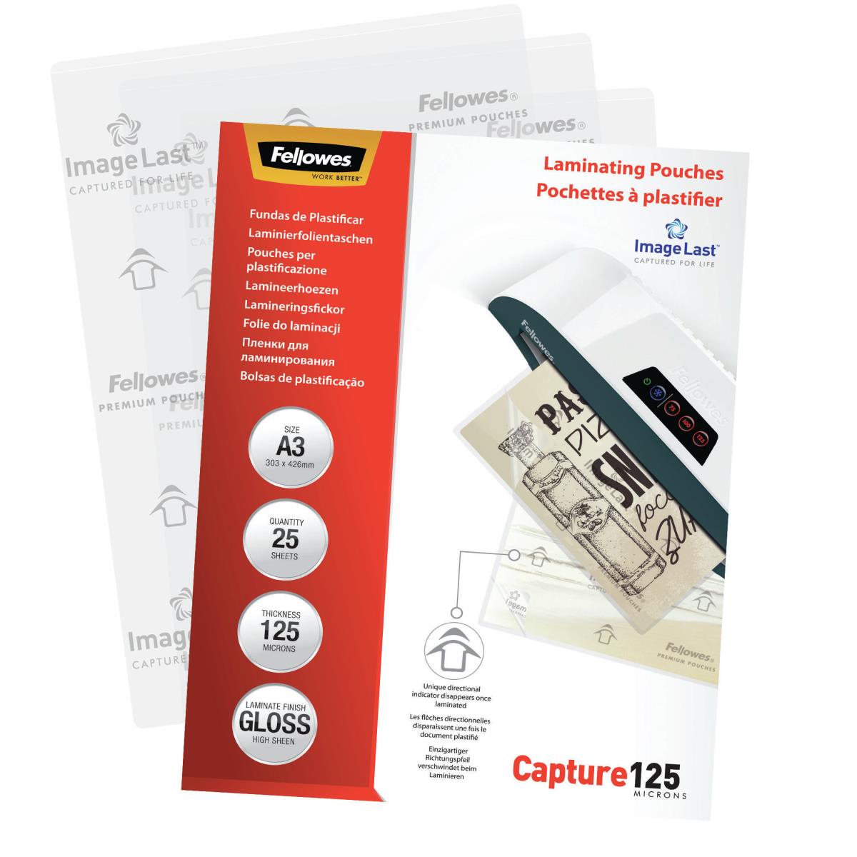 IL Laminating Pouch A3 125MIC 25pk thumbnail