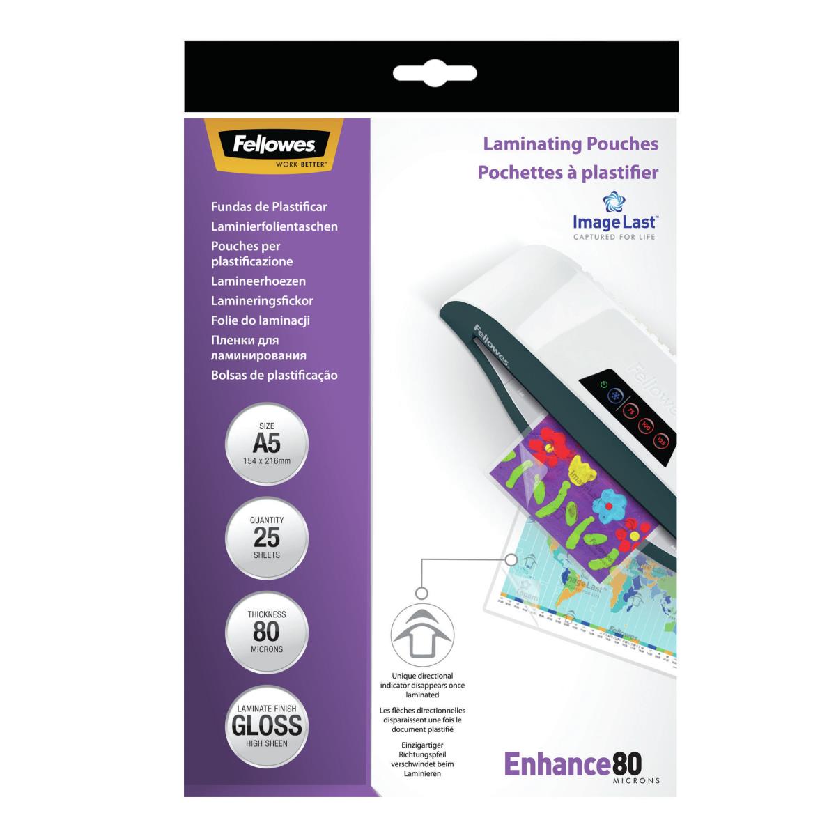 IL Laminating Pouch A5 80MIC Rtl25pk thumbnail