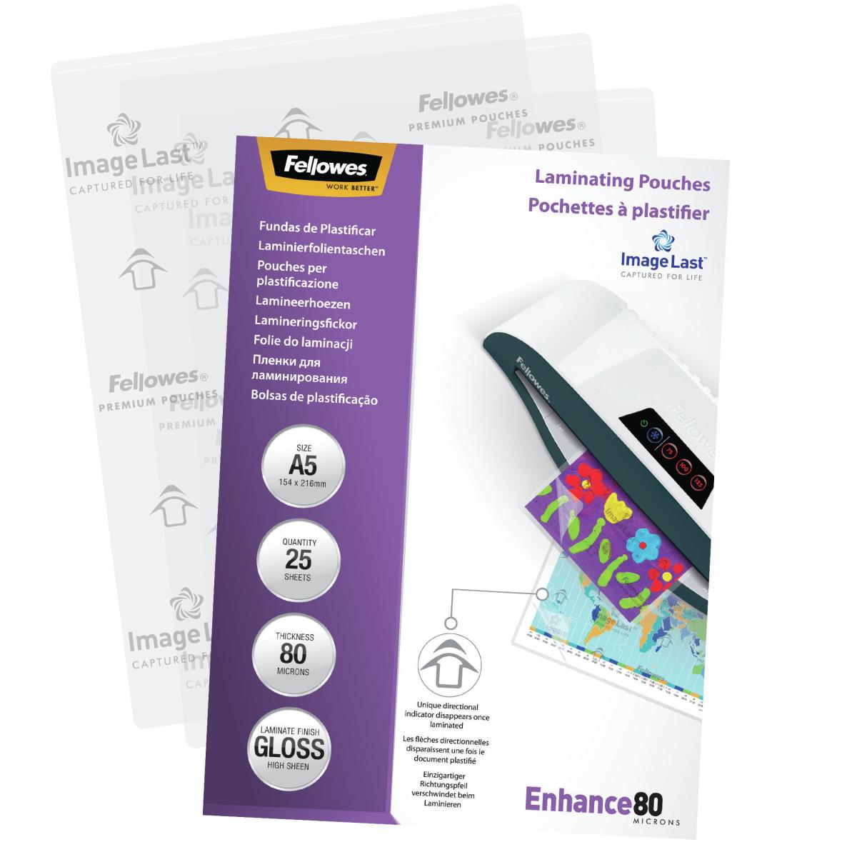 IL Laminating Pouch A5 80MIC Rtl25pk thumbnail