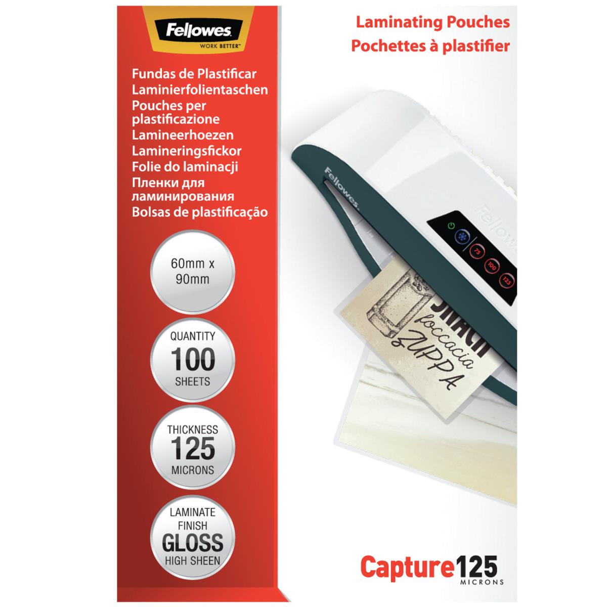Laminat Pouch 60x90mm 125MIC 100pk thumbnail