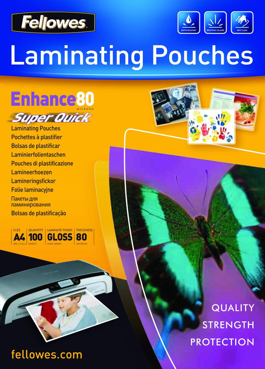 Superquick Lam Pouch 80MIC A4 100pk thumbnail