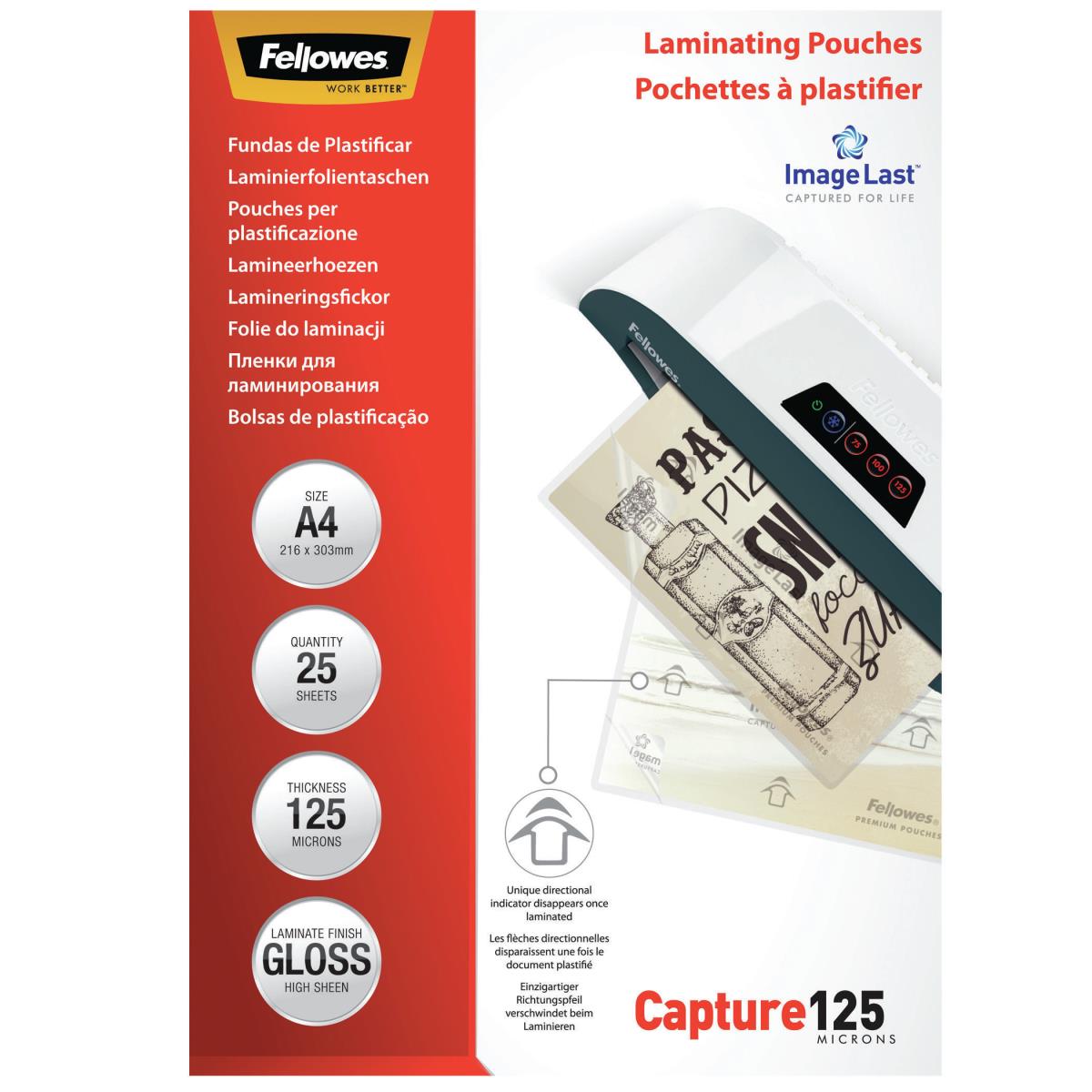 IL Laminating Pouch A4 125MIC 25pk thumbnail
