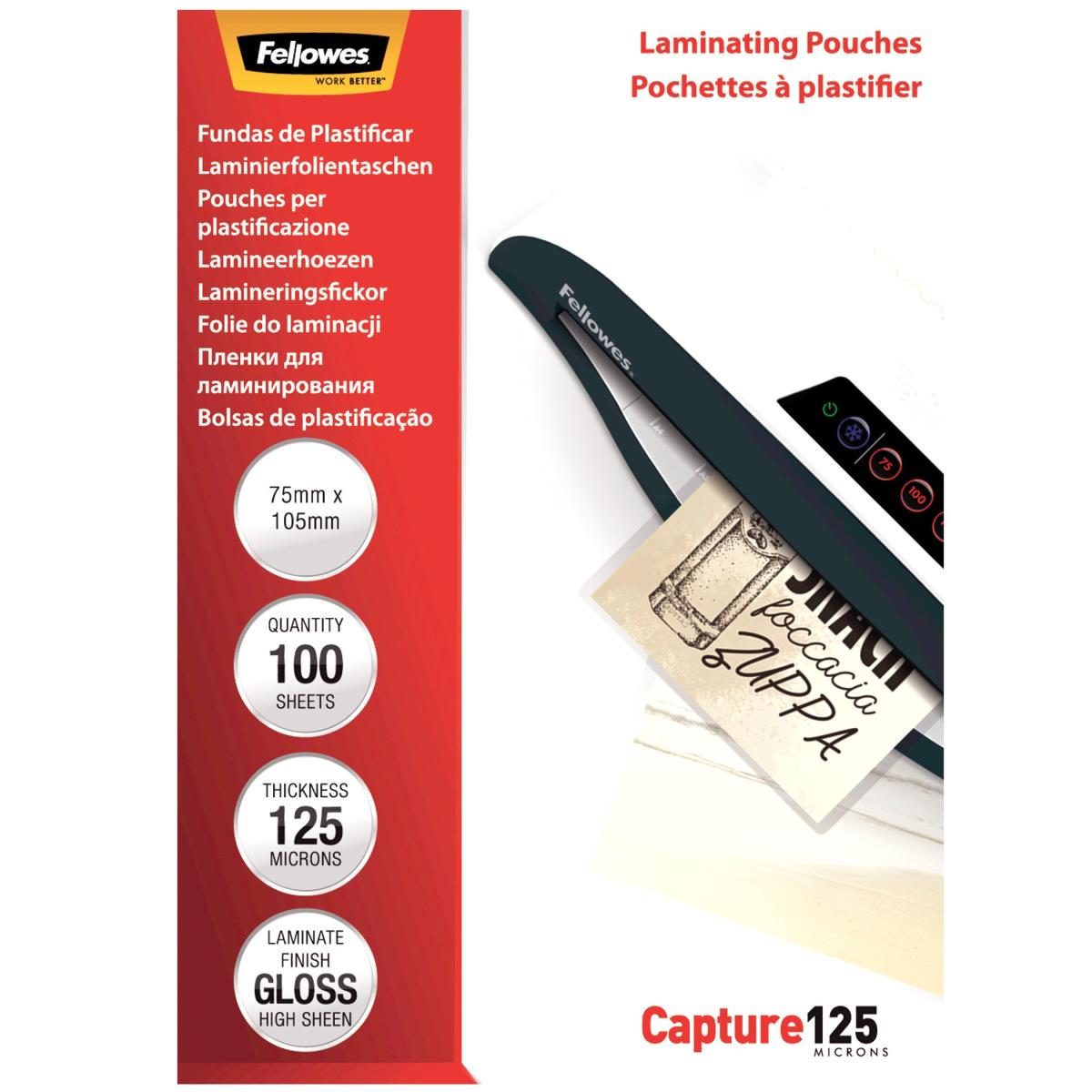 Laminat Pouch 75x105mm 125MIC 100pk thumbnail