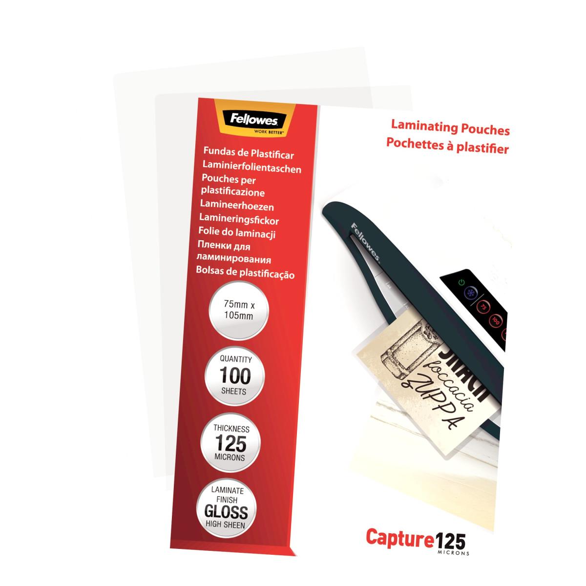 Laminat Pouch 75x105mm 125MIC 100pk thumbnail