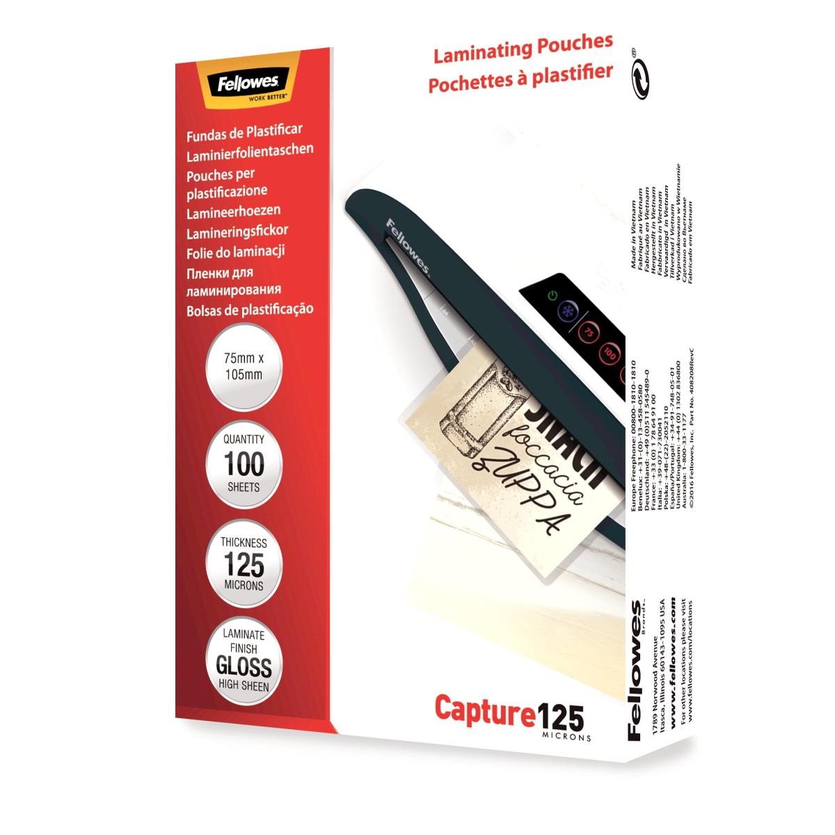 Laminat Pouch 75x105mm 125MIC 100pk thumbnail