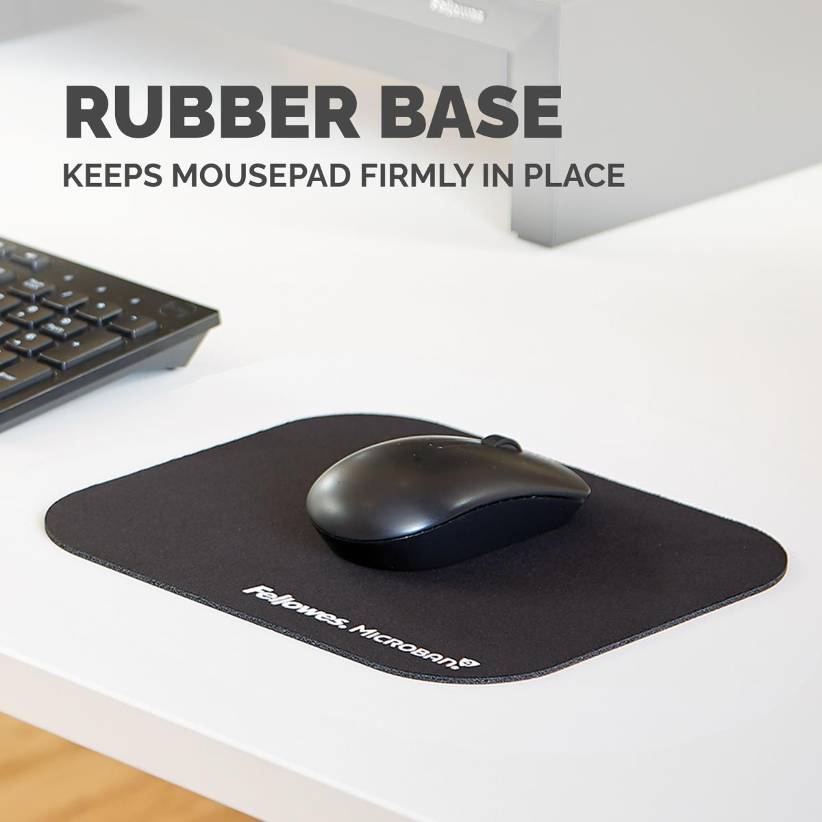 MOUSE PAD WITH MICROBAN - BLACK thumbnail