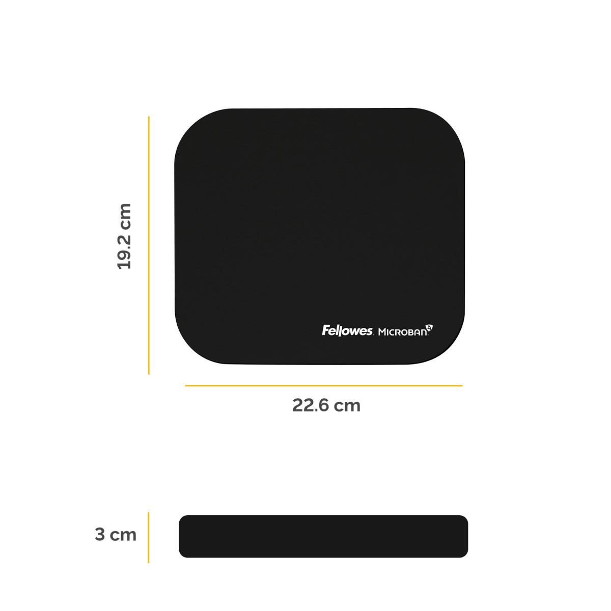 MOUSE PAD WITH MICROBAN - BLACK thumbnail