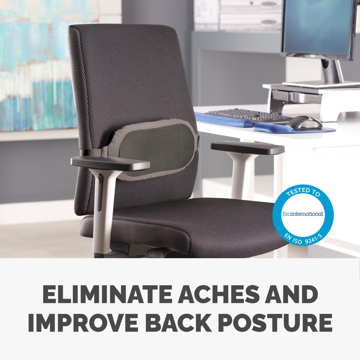 I-Spire Series Lumbar Cushion - Grey thumbnail