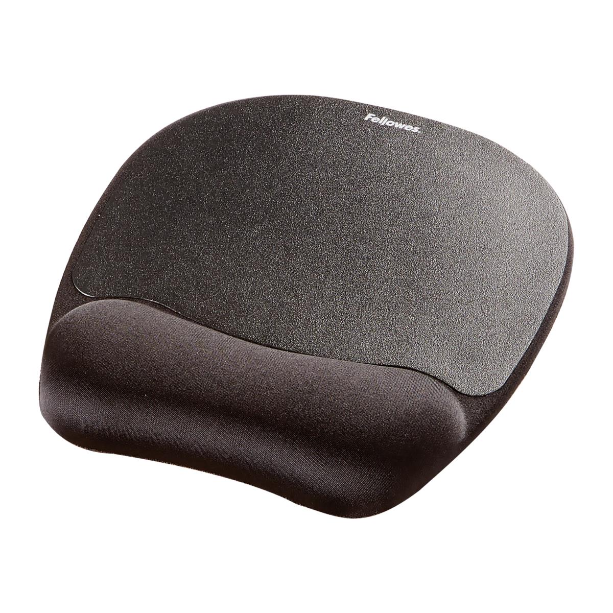 9176501 Memory Foam Wrist Rest and Mousepad Black thumbnail