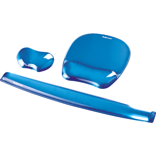 91141 Crystal Gel Mousepad Wrist Support Blue thumbnail