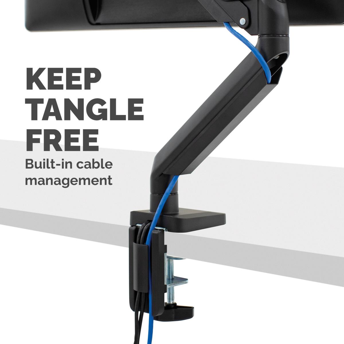 Platinum Series Single Monitor Arm Black thumbnail