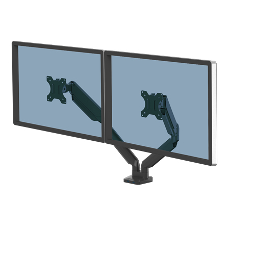 Platinum Series Dual Monitor Arm - Black thumbnail