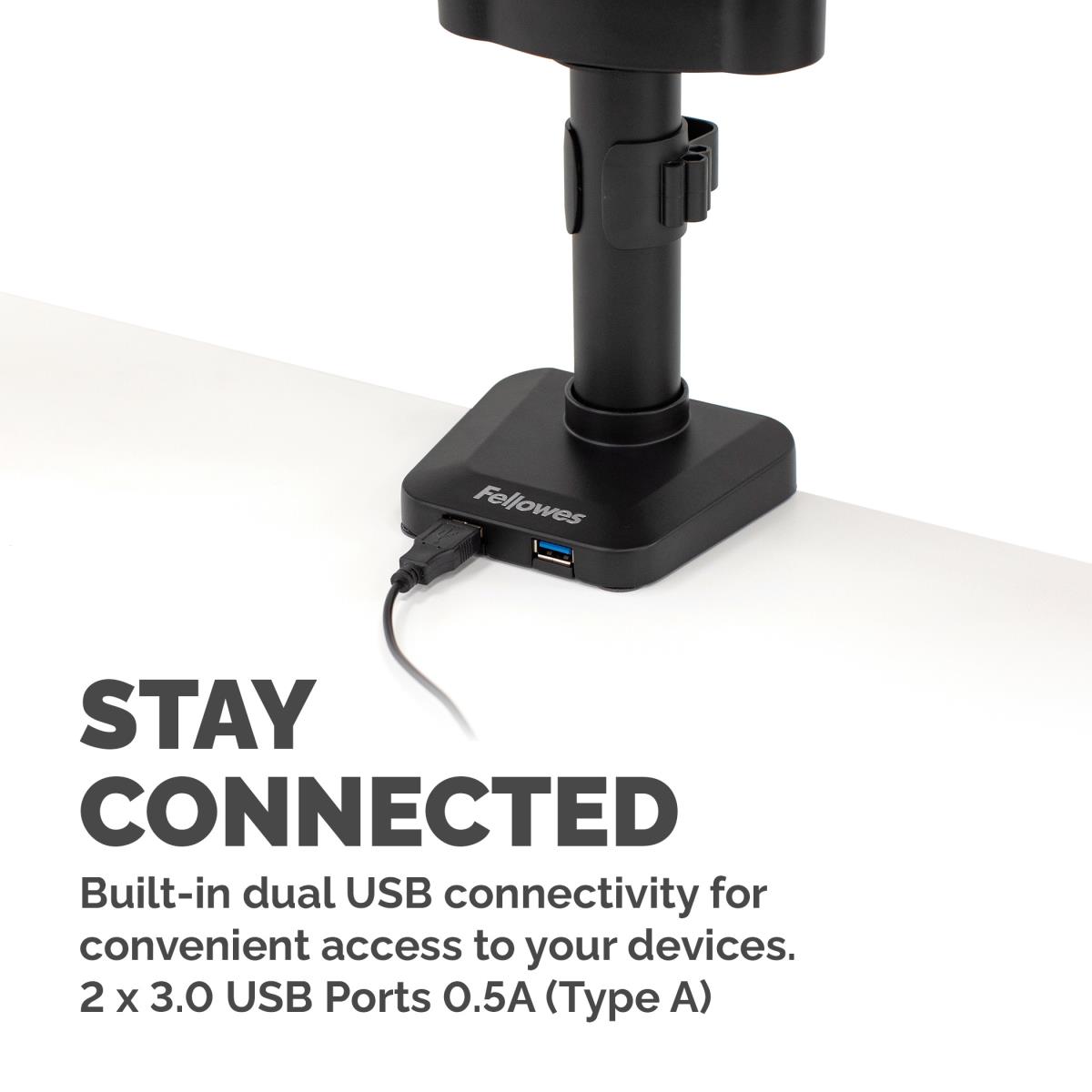 Platinum Series Triple Monitor Arm Black thumbnail