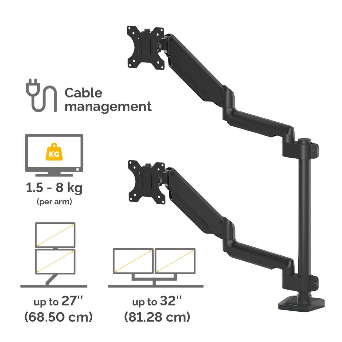 (ON PROMO)  PLATINUM  DUAL STACKMON ARM 8043401 thumbnail