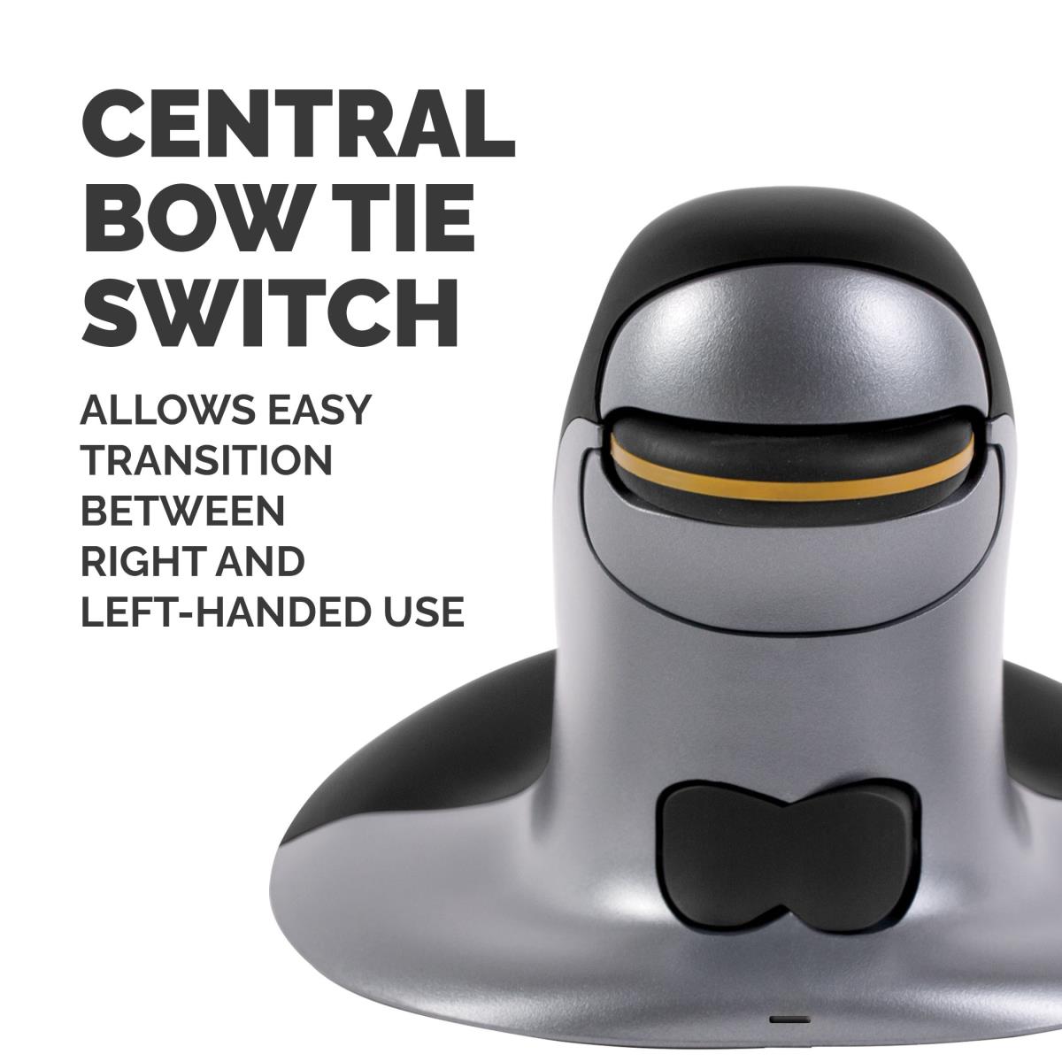 9894501 Large Penguin Ambidextrous Vertical Mouse - Wireless thumbnail