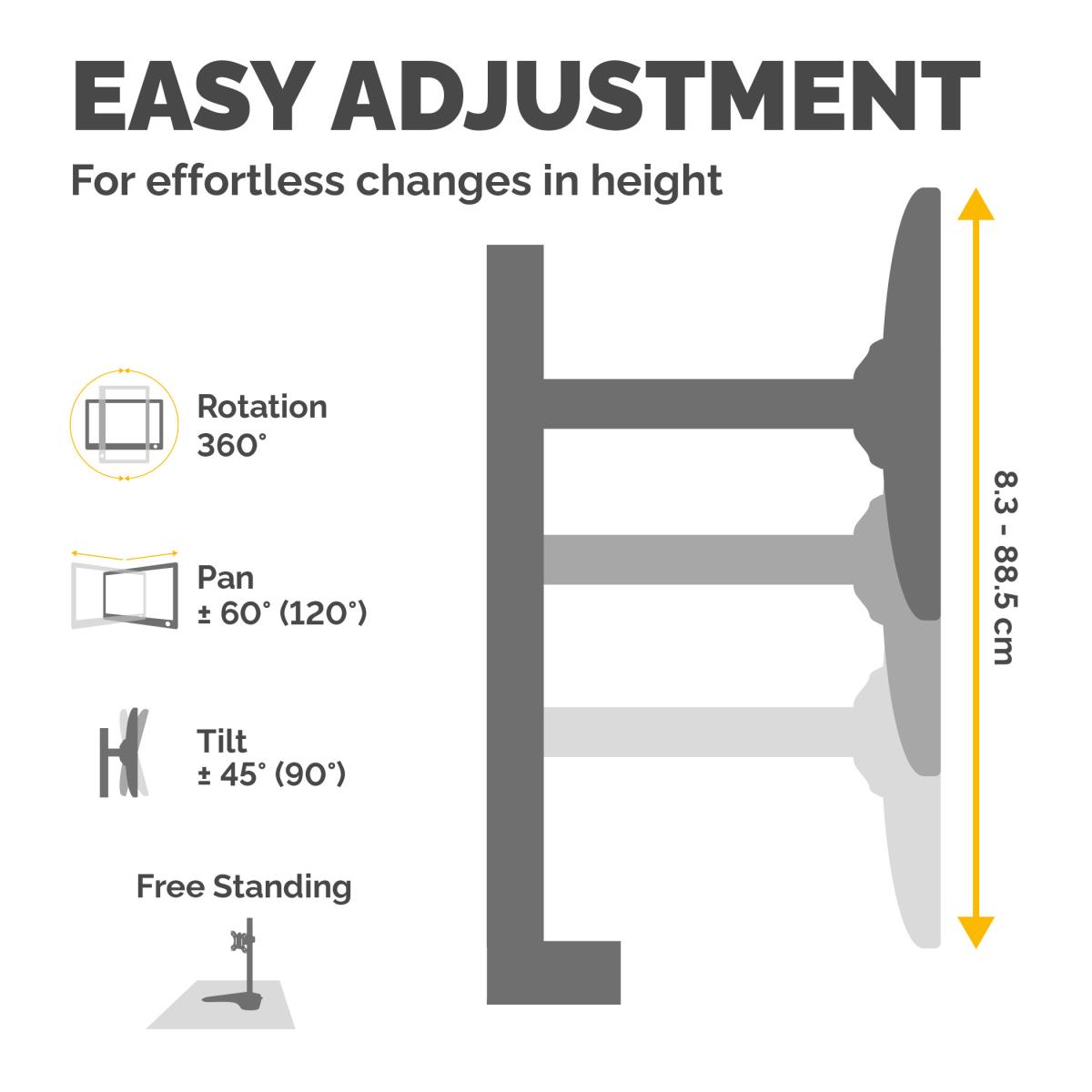 Freestanding Dual Stacking Monitor Arm thumbnail