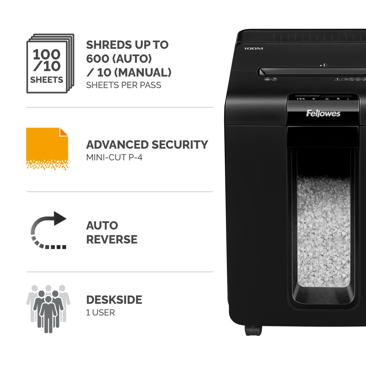 100M FEED SHREDDER MINI CUT 230V UK thumbnail