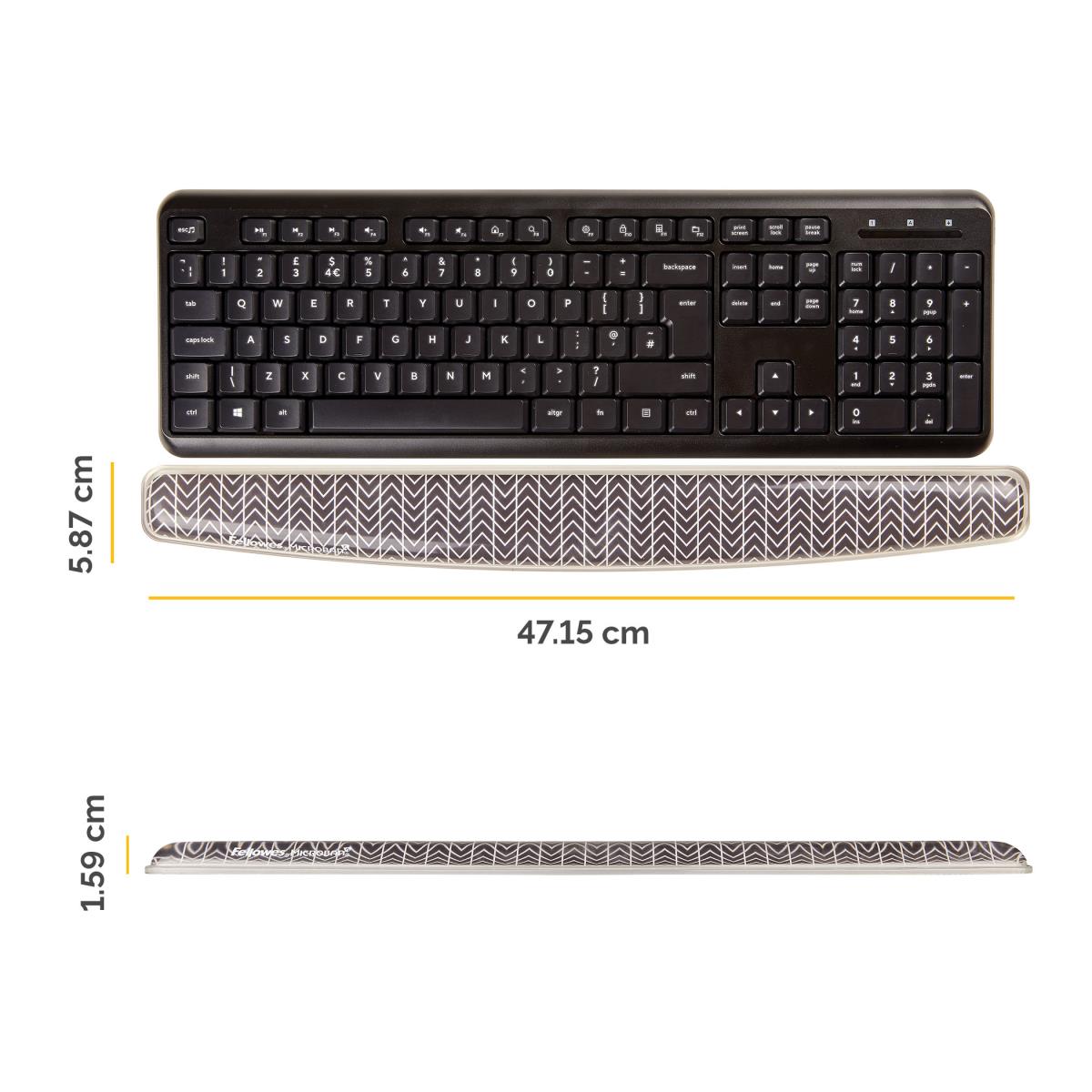 Gel Keyboard Wrist Support - Chevron thumbnail