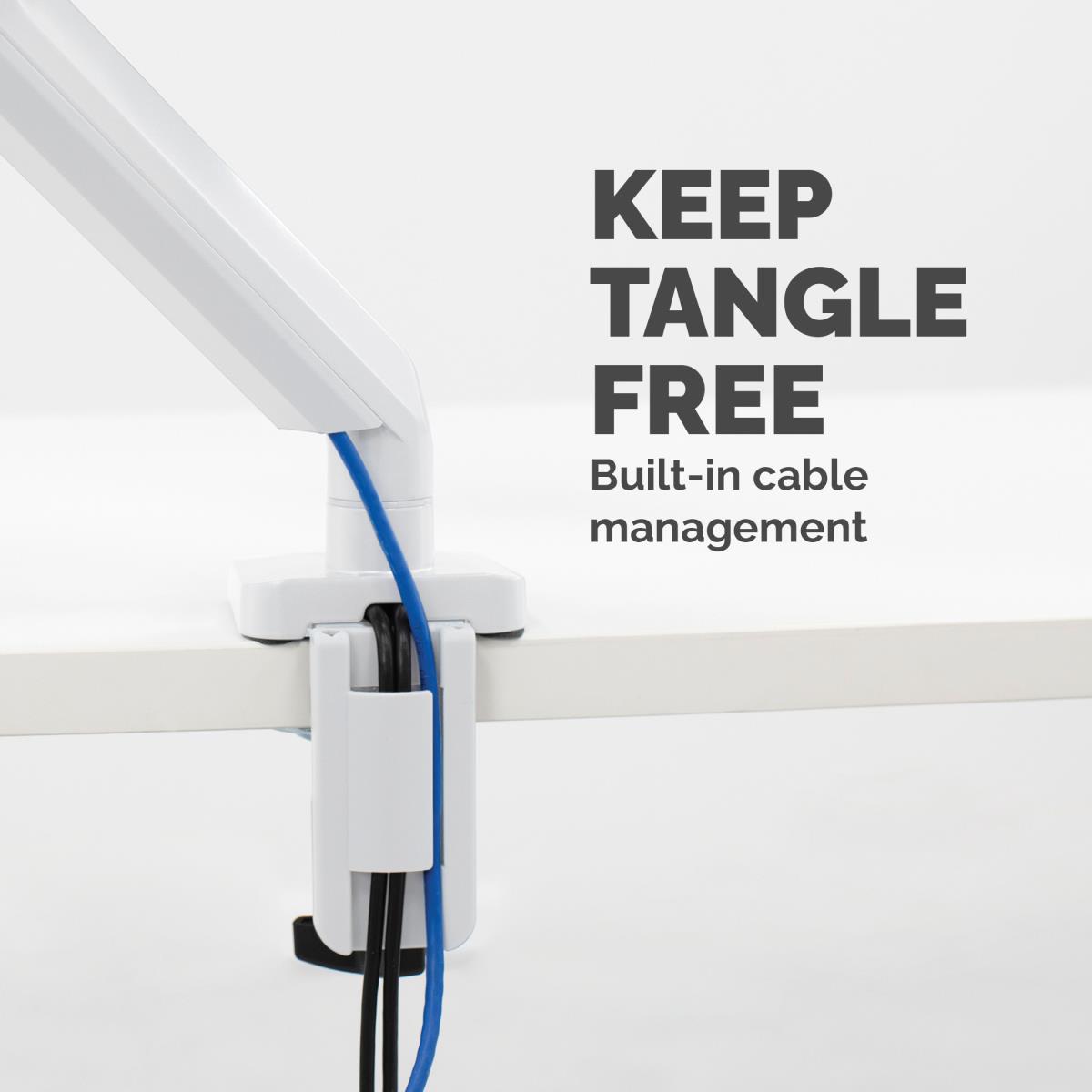 8056201 Platinum Series Single Monitor Arm - White thumbnail
