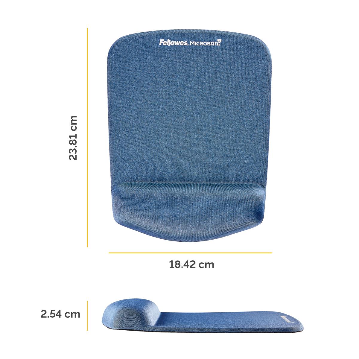 9287302 PlushTouch Mousepad Wrist Support Blue thumbnail