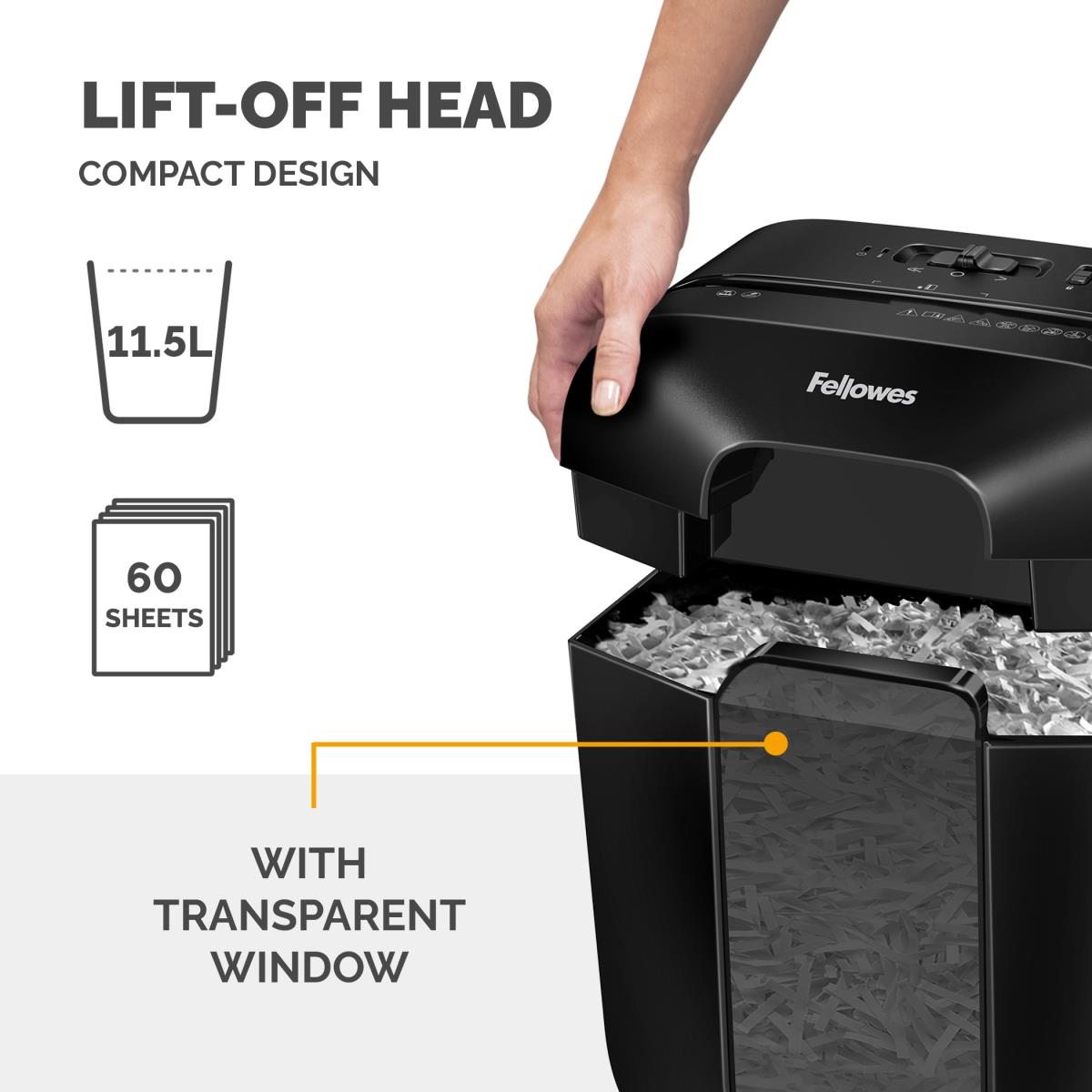 Powershred LX25 Cross Cut Shredder Black thumbnail
