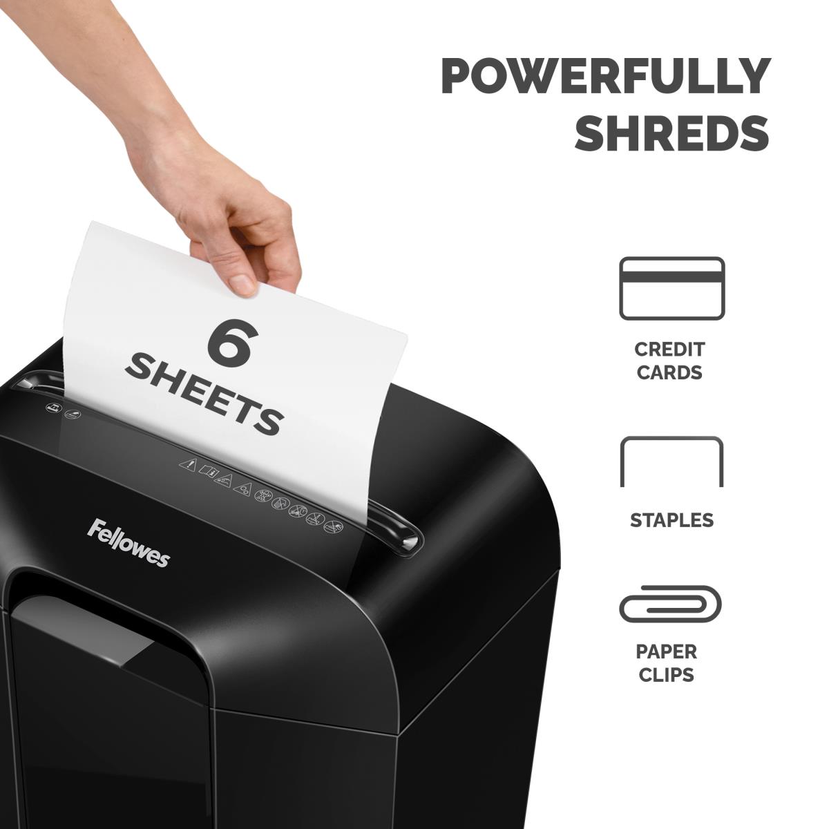 Powershred LX25 Cross Cut Shredder Black thumbnail