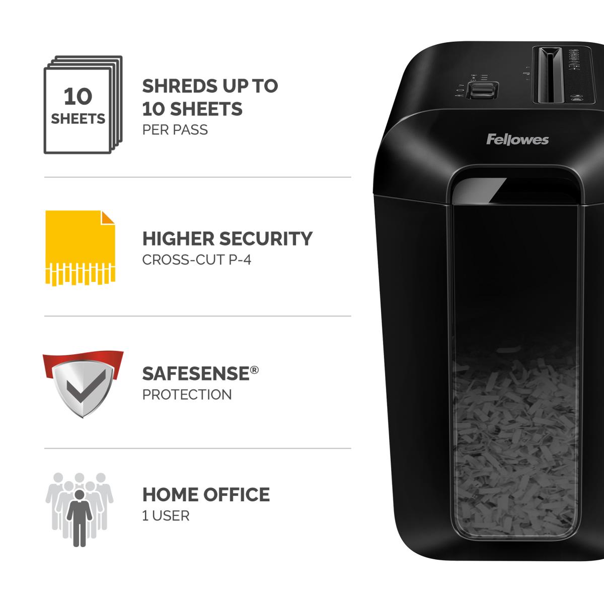 Powershred LX65 Cross Cut Shredder Black thumbnail