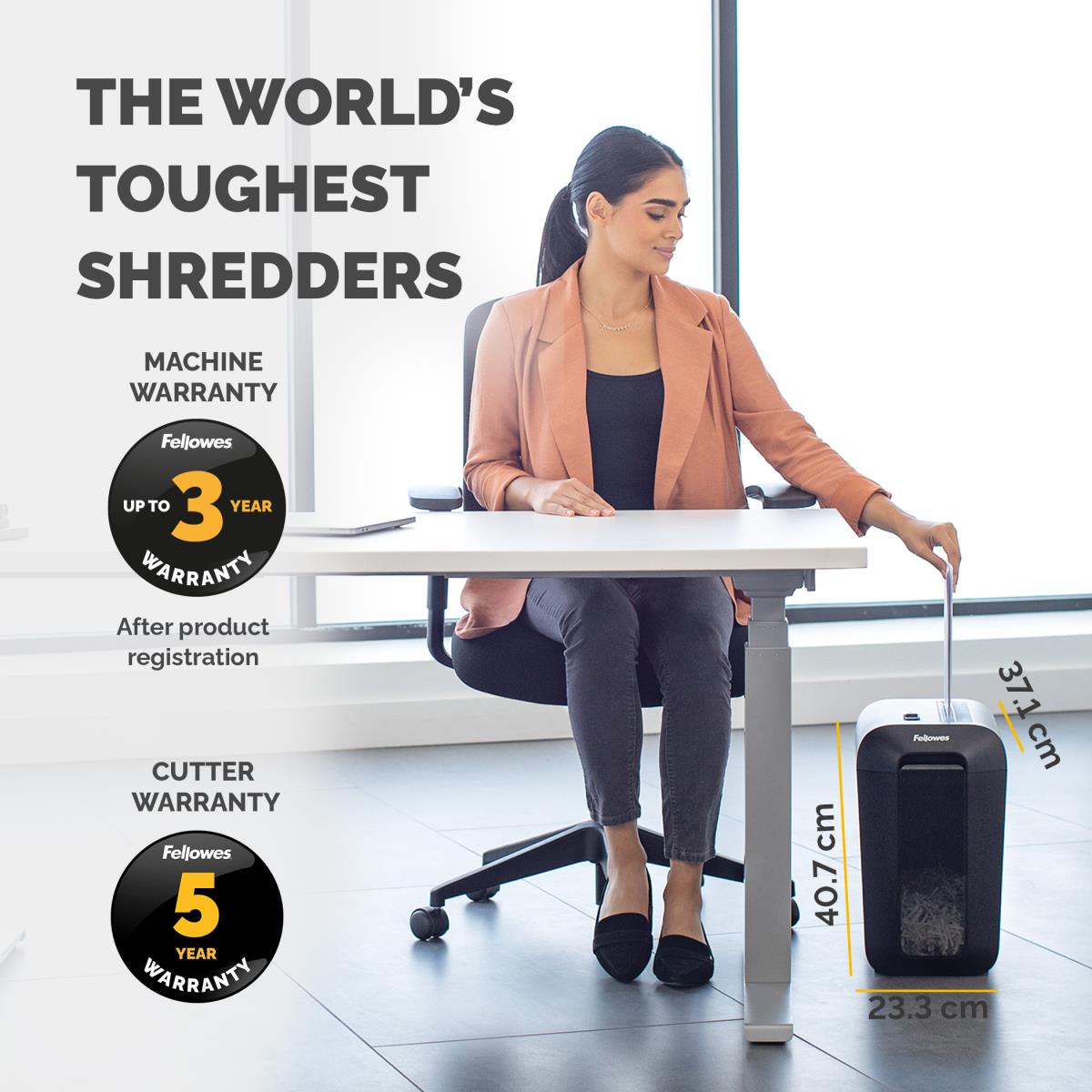 Powershred LX65 Cross Cut Shredder Black thumbnail