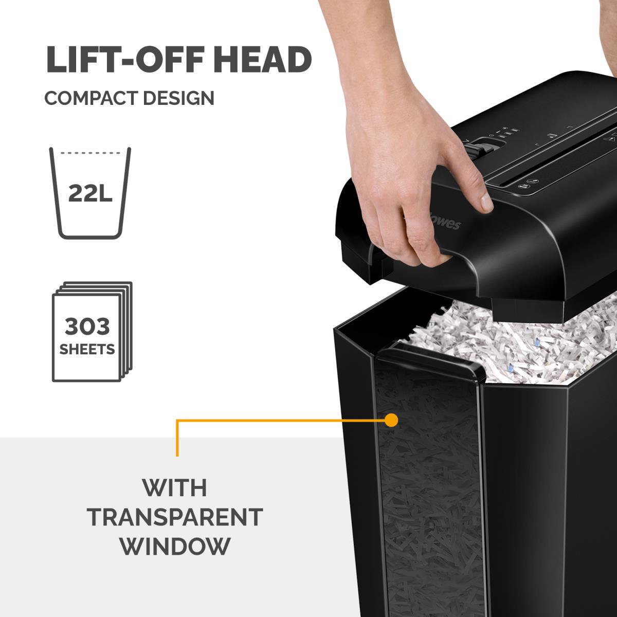 Powershred LX65 Cross Cut Shredder Black thumbnail