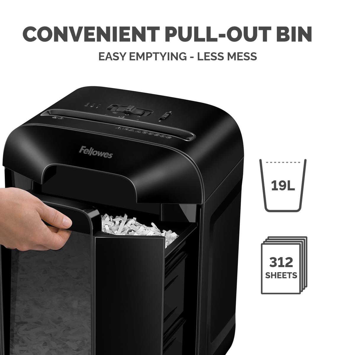 Powershred LX85 Cross Cut Shredder Black thumbnail