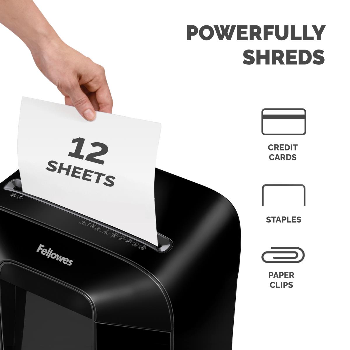 Powershred LX85 Cross Cut Shredder Black thumbnail