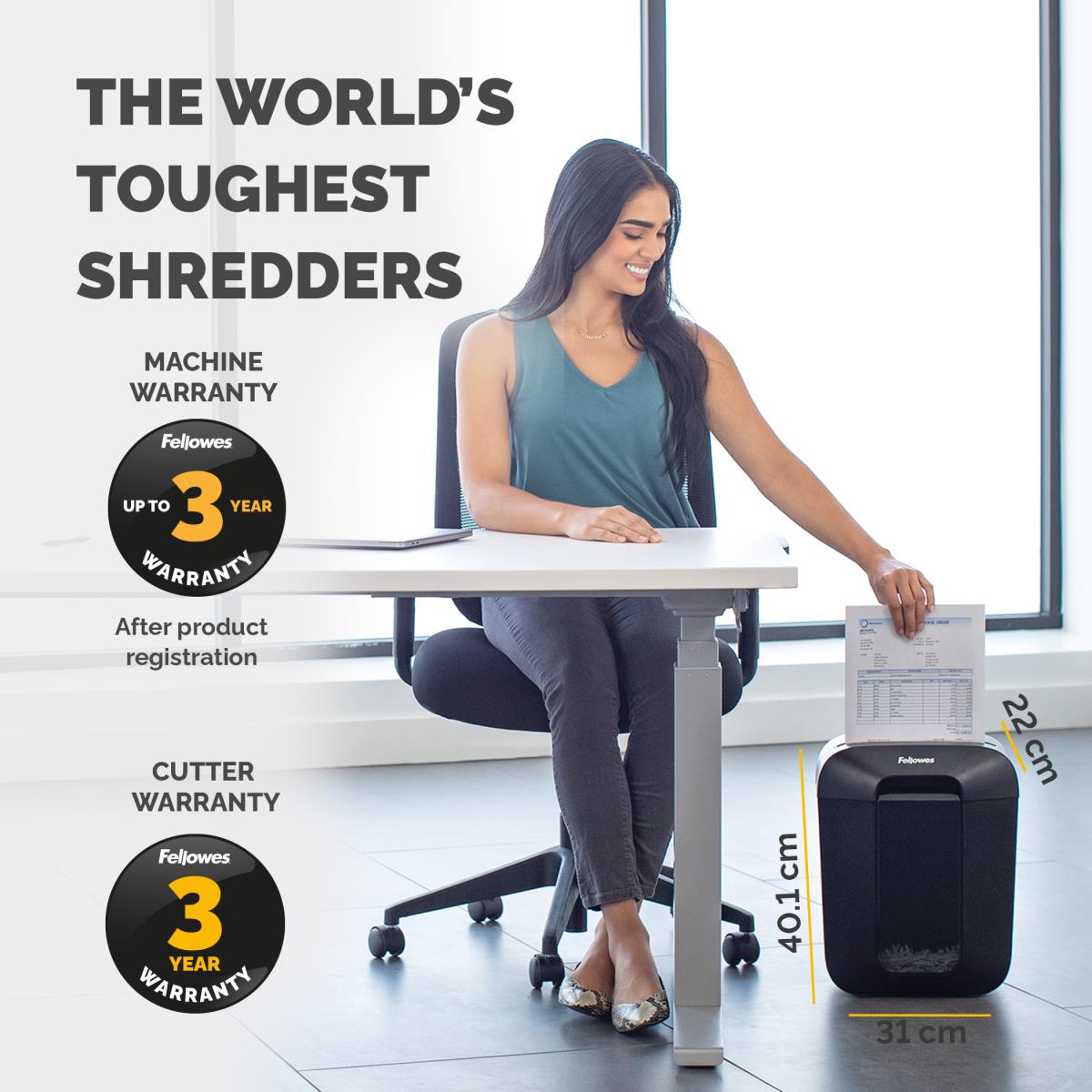 Powershred LX45 Cross Cut Shredder Black thumbnail