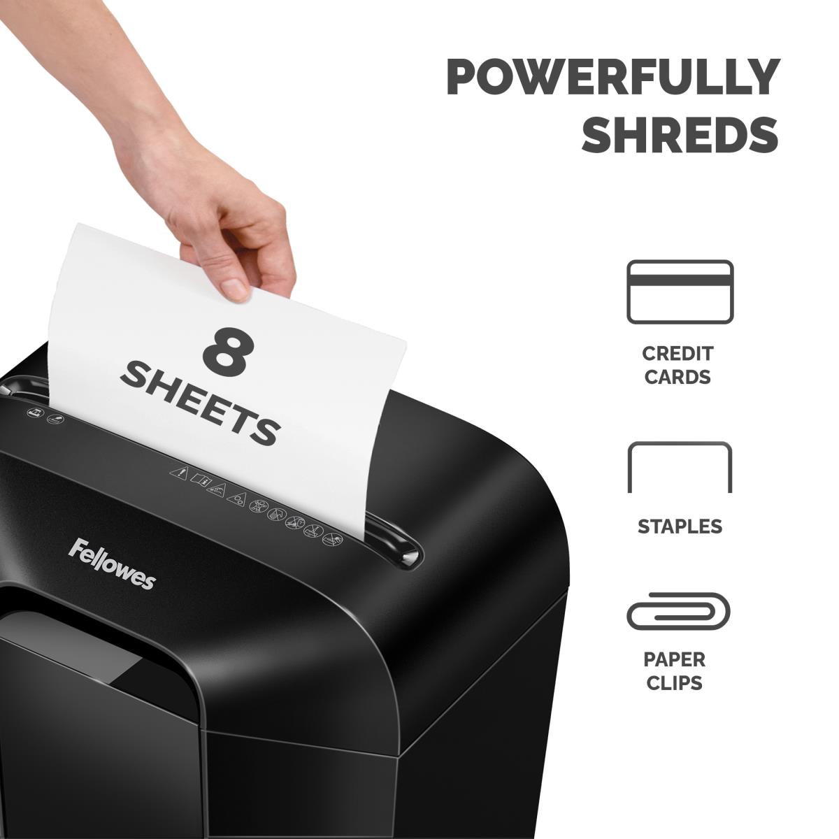 Powershred LX45 Cross Cut Shredder Black thumbnail