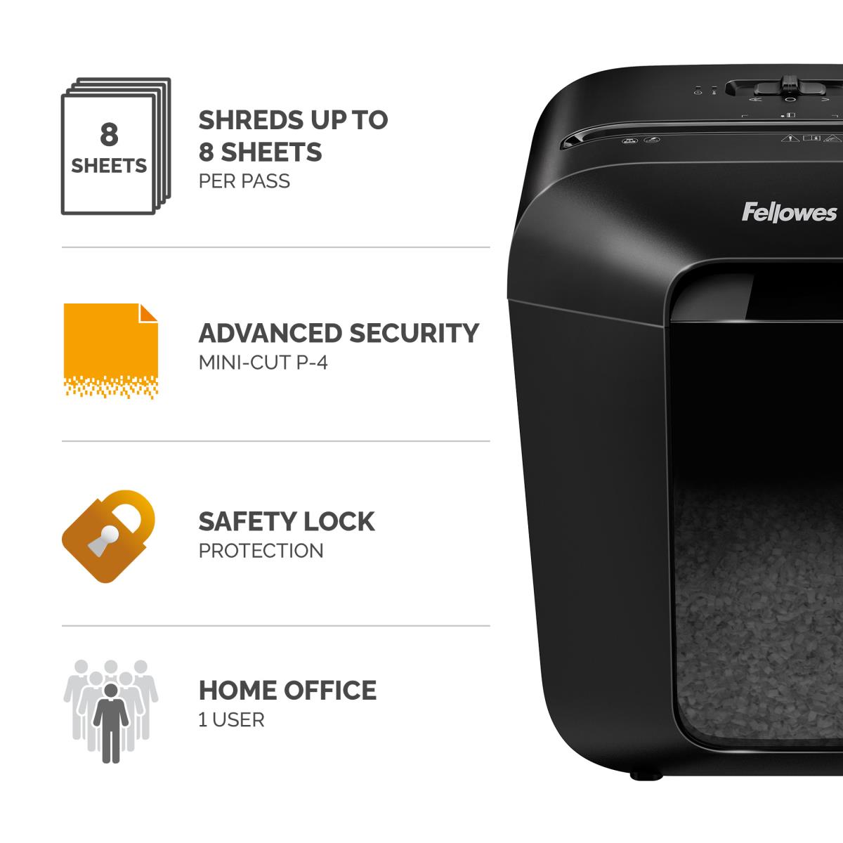 Powershred LX41 Shredder (Mini Cut) 230v UK thumbnail
