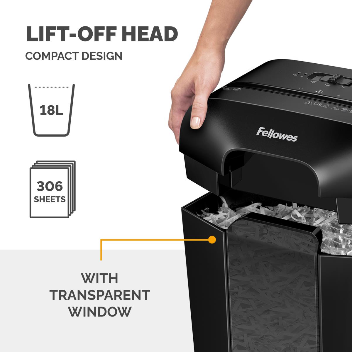 Powershred LX70 Cross cut Shredder Black thumbnail