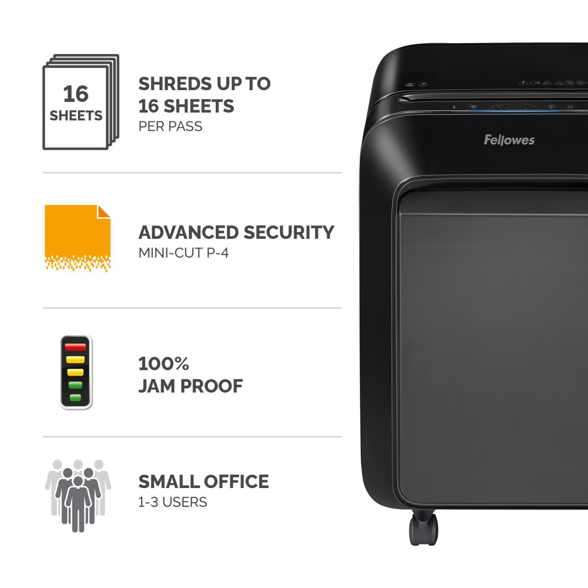 Powershred LX210 Mini-Cut Shredder Black thumbnail