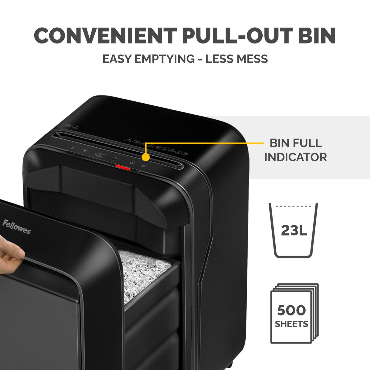 Powershred LX210 Mini-Cut Shredder Black thumbnail