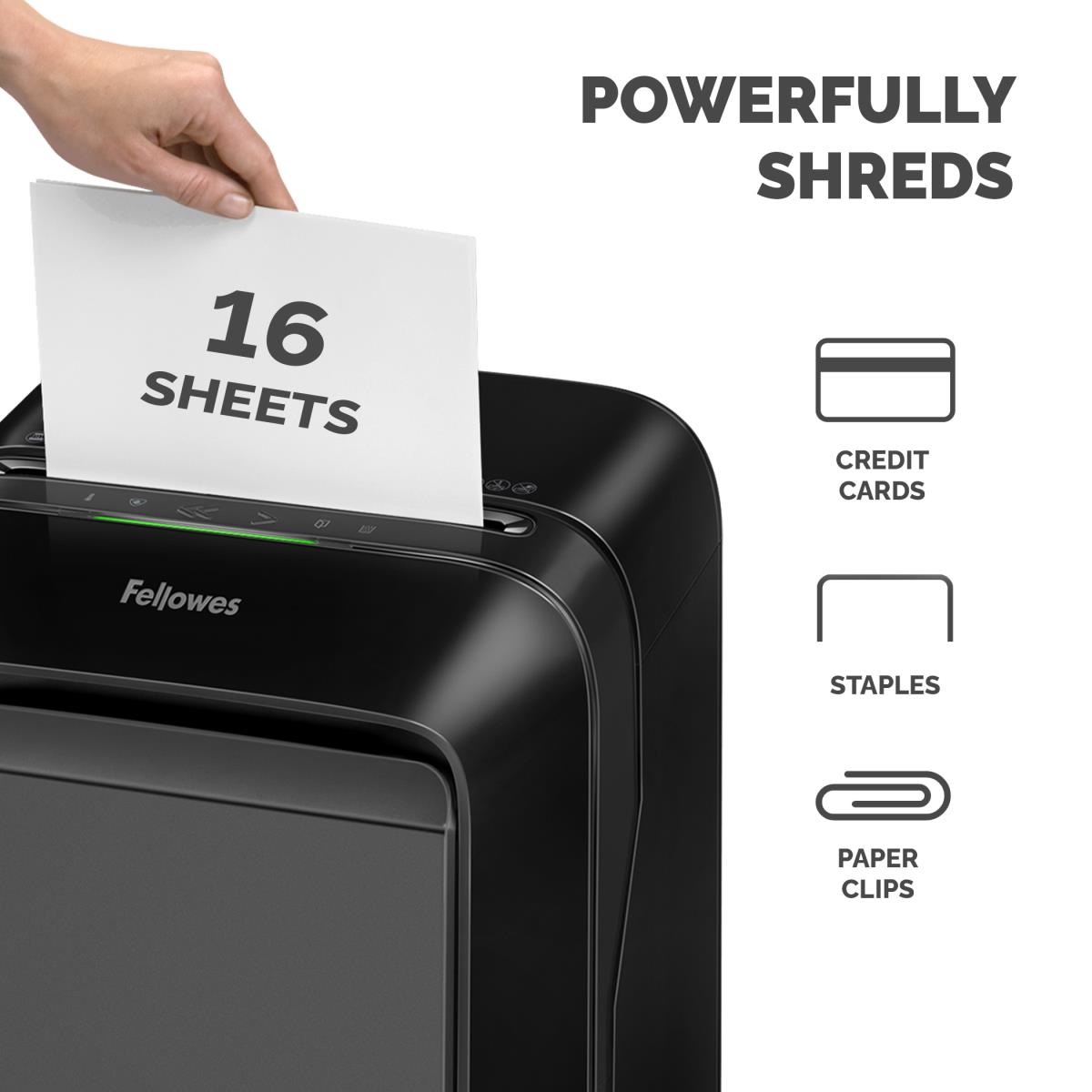 Powershred LX210 Mini-Cut Shredder Black thumbnail