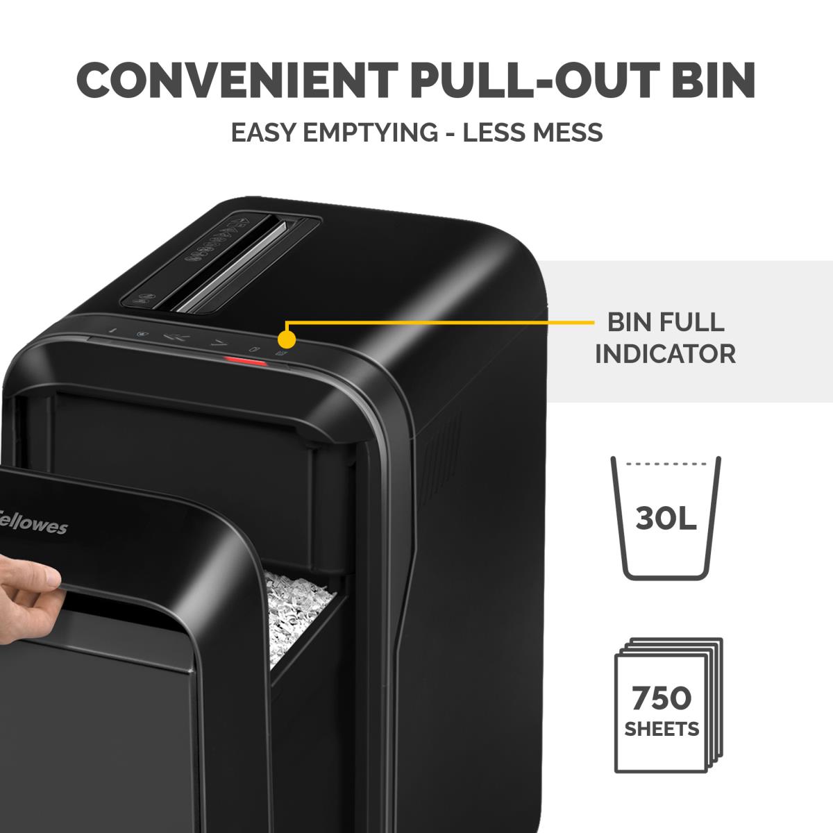 Powershred LX220 Mini-Cut Shredder Black thumbnail