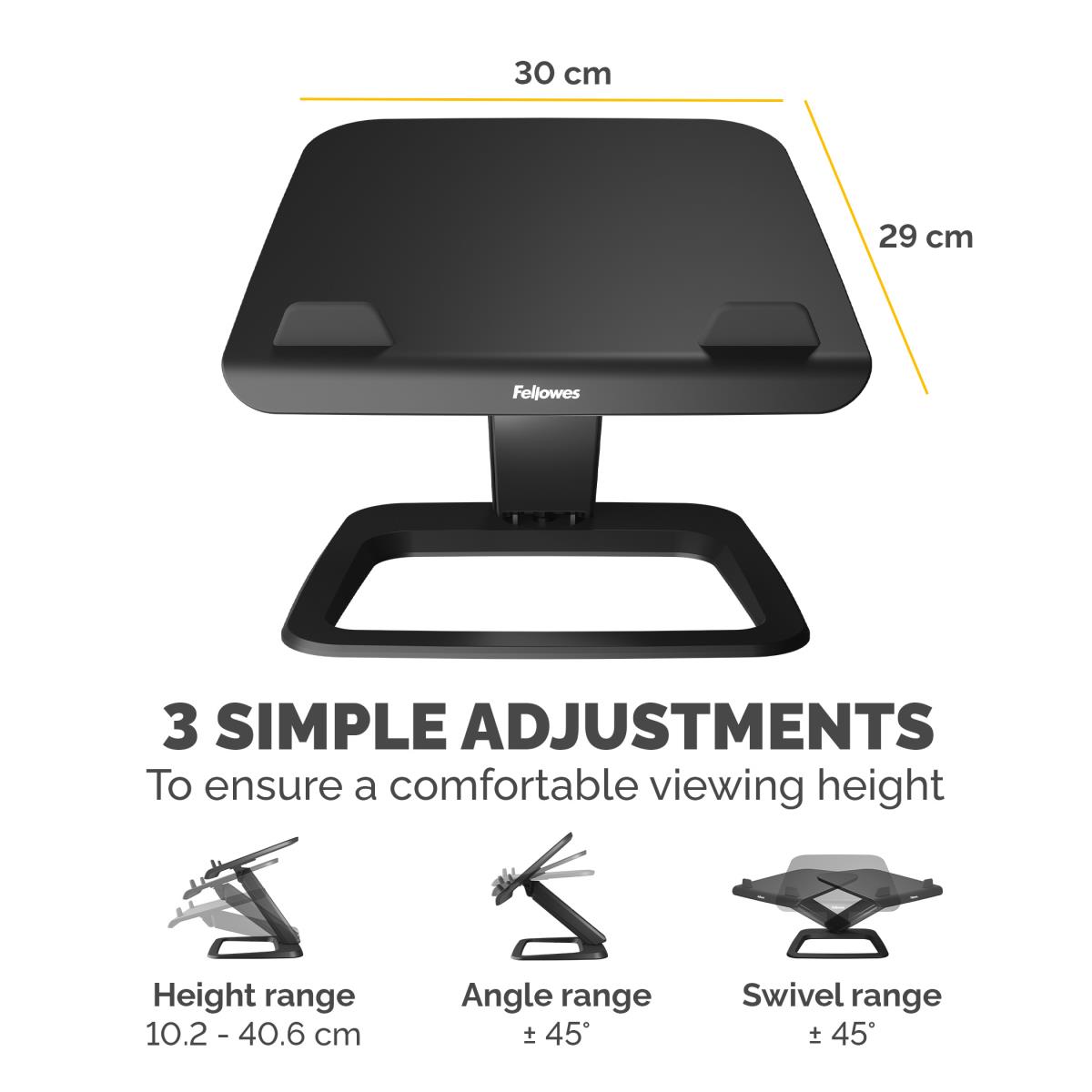 Hana LT Laptop Support Black thumbnail
