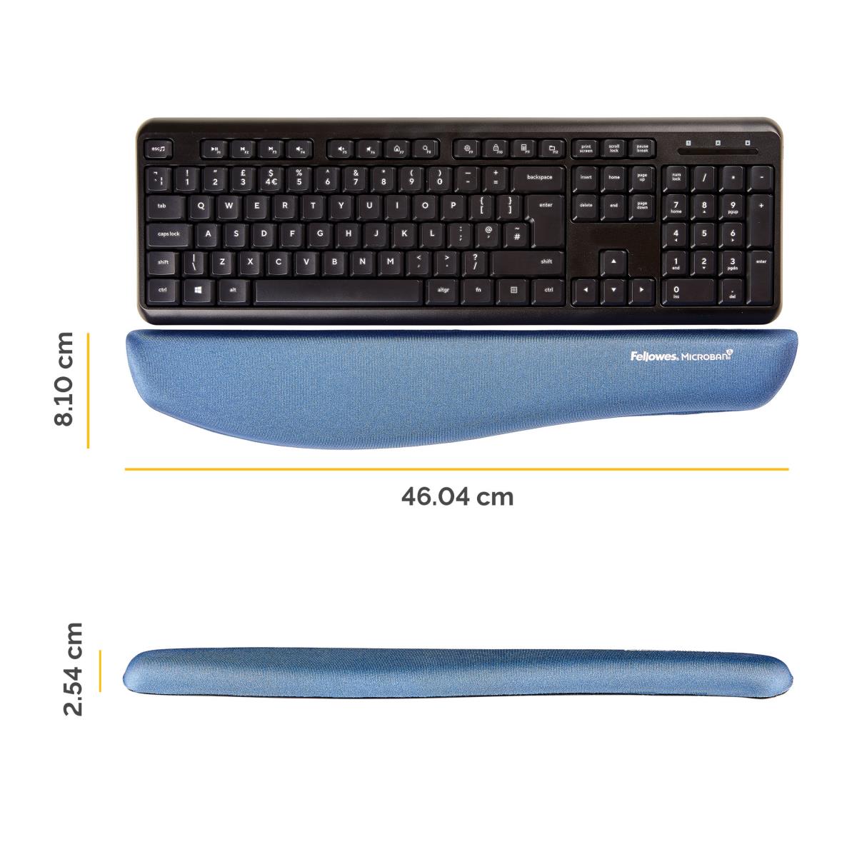 9287402 Plushtouch Blue Keyboard Wrist Support thumbnail