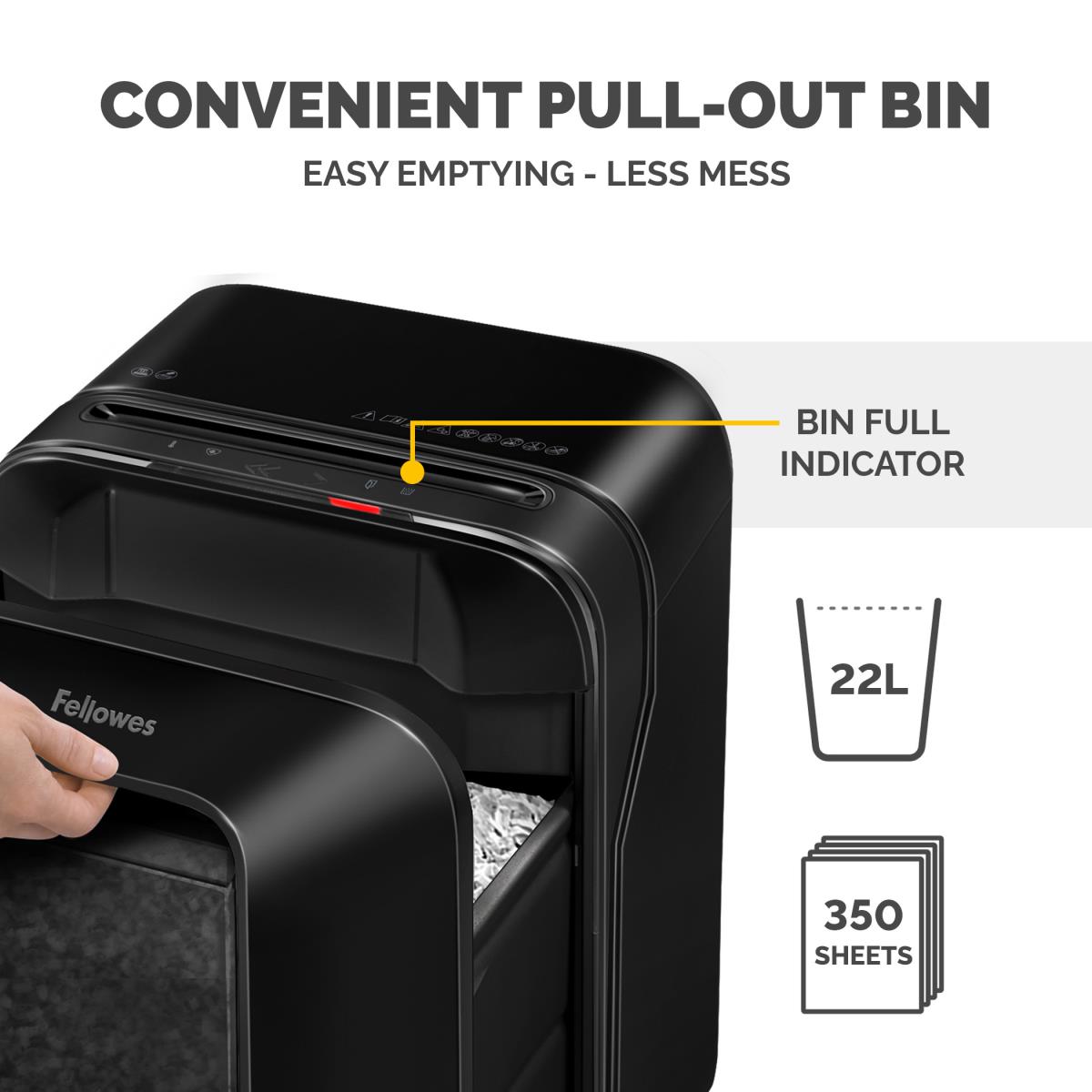 Powershred LX200 Mini-Cut Shredder Black thumbnail