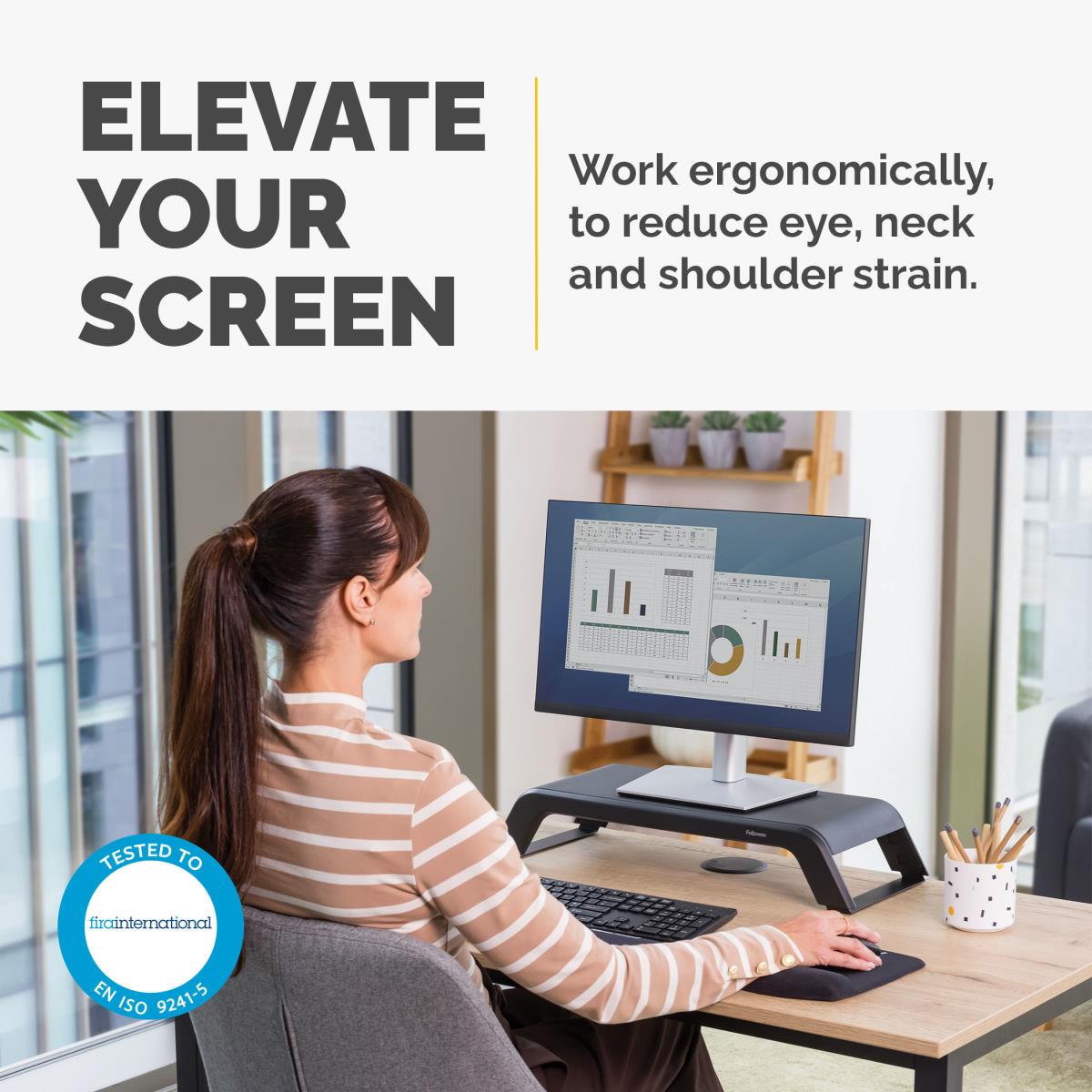Hana LT Monitor Support Black thumbnail