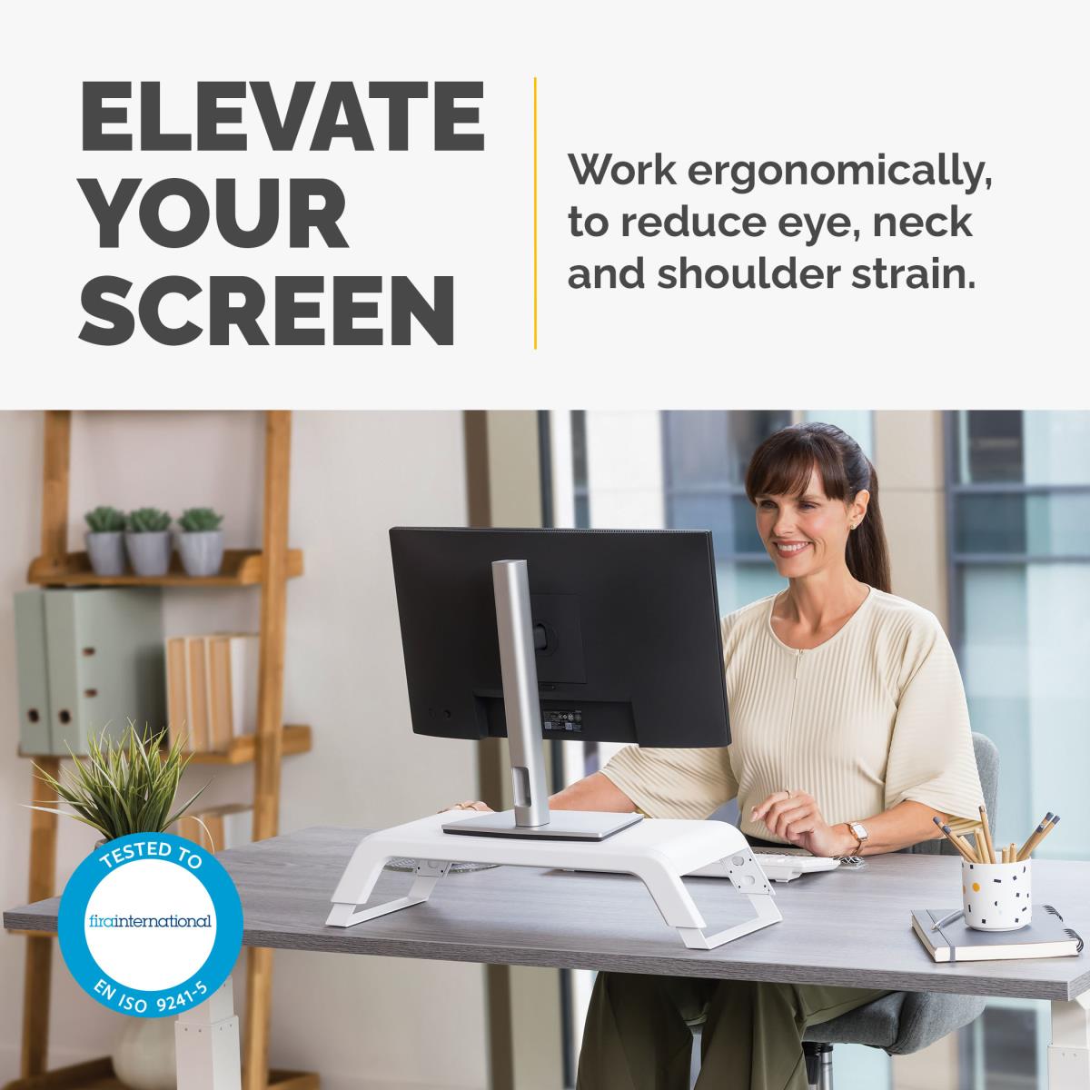 Hana LT Monitor Support White thumbnail