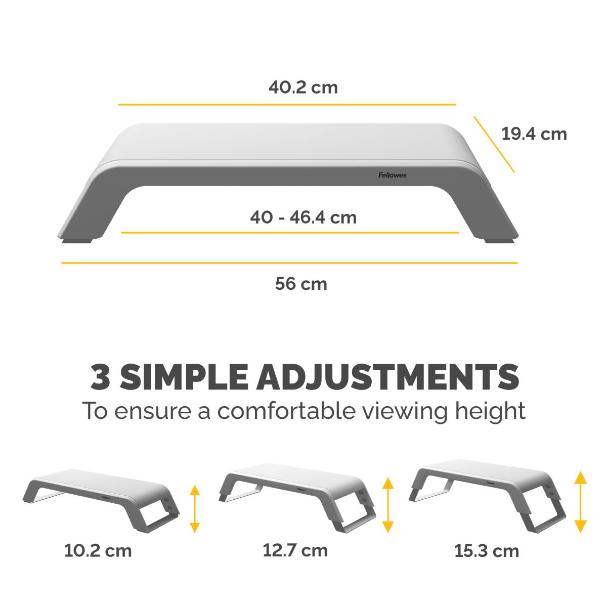 Hana LT Monitor Support White thumbnail