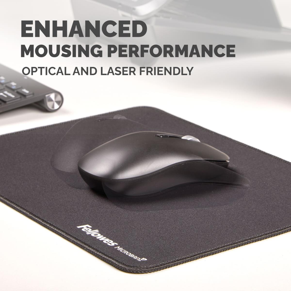 Breyta XL Mousepad with Antibacterial Protection Black thumbnail
