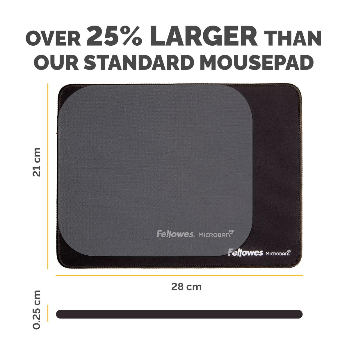 Breyta XL Mousepad with Antibacterial Protection Black thumbnail