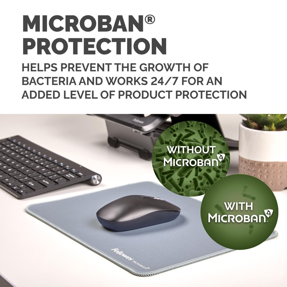 Breyta XL Mousepad with Antibacterial Protection Marine thumbnail