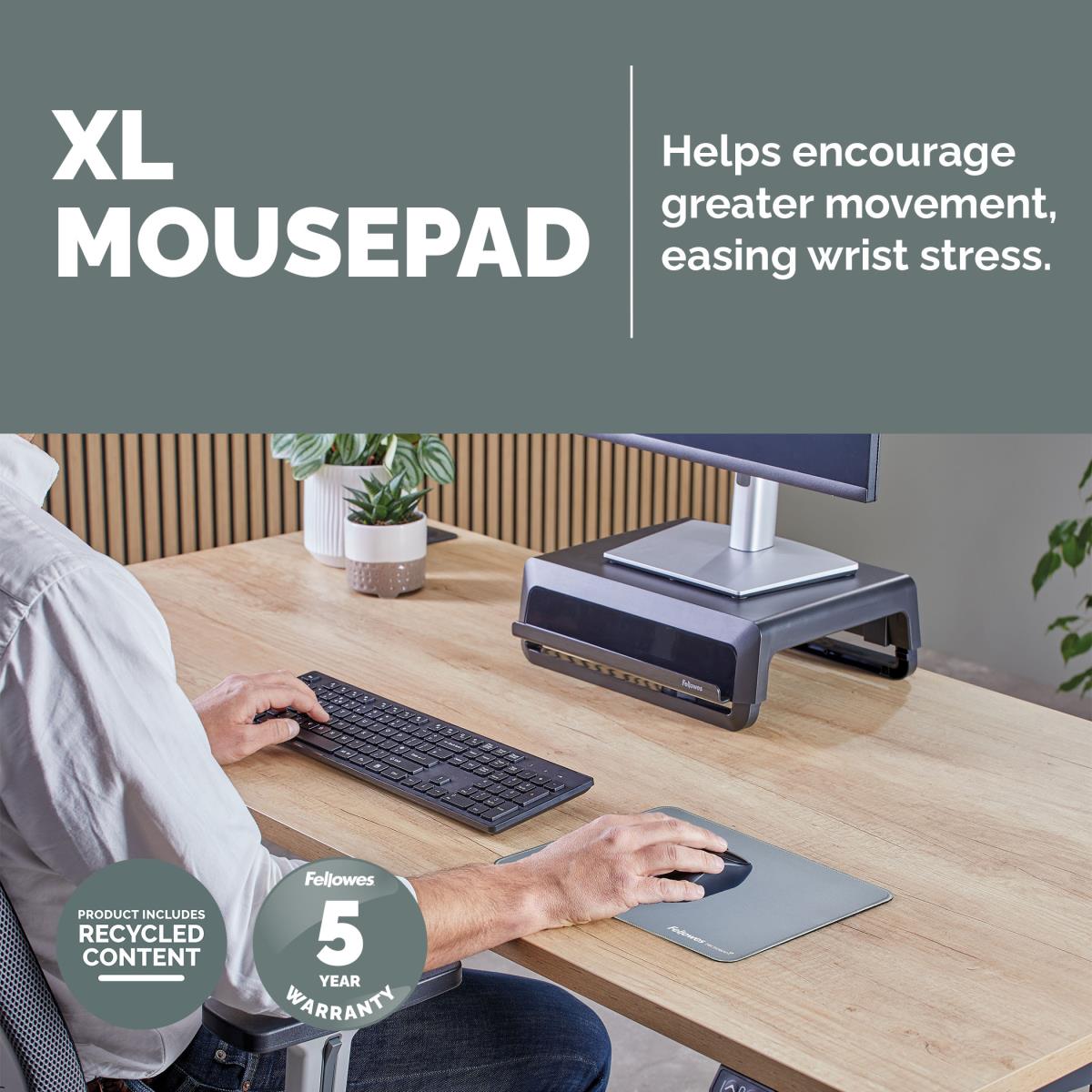 Breyta XL Mousepad with Antibacterial Protection Marine thumbnail