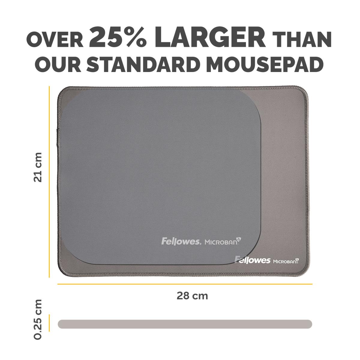 Breyta XL Mousepad with Antibacterial Protection Grey thumbnail